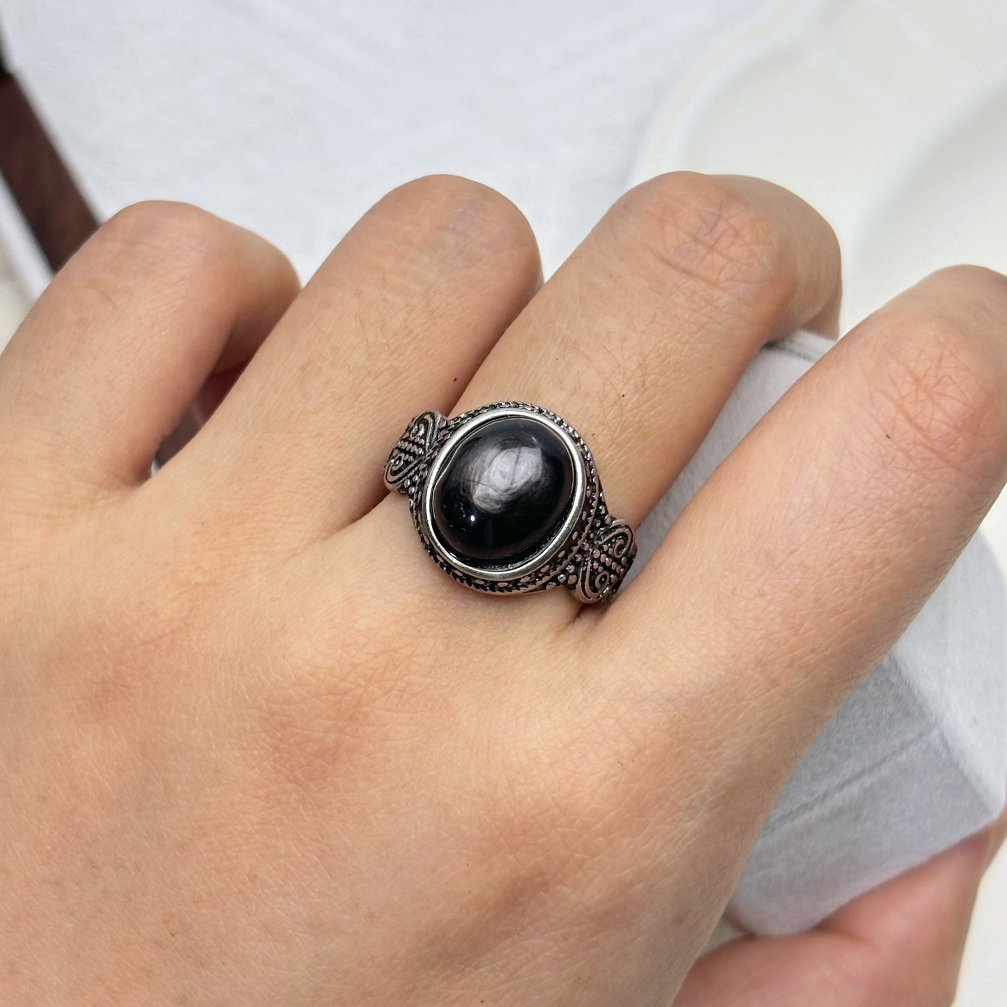 Obsidian Protection Ring