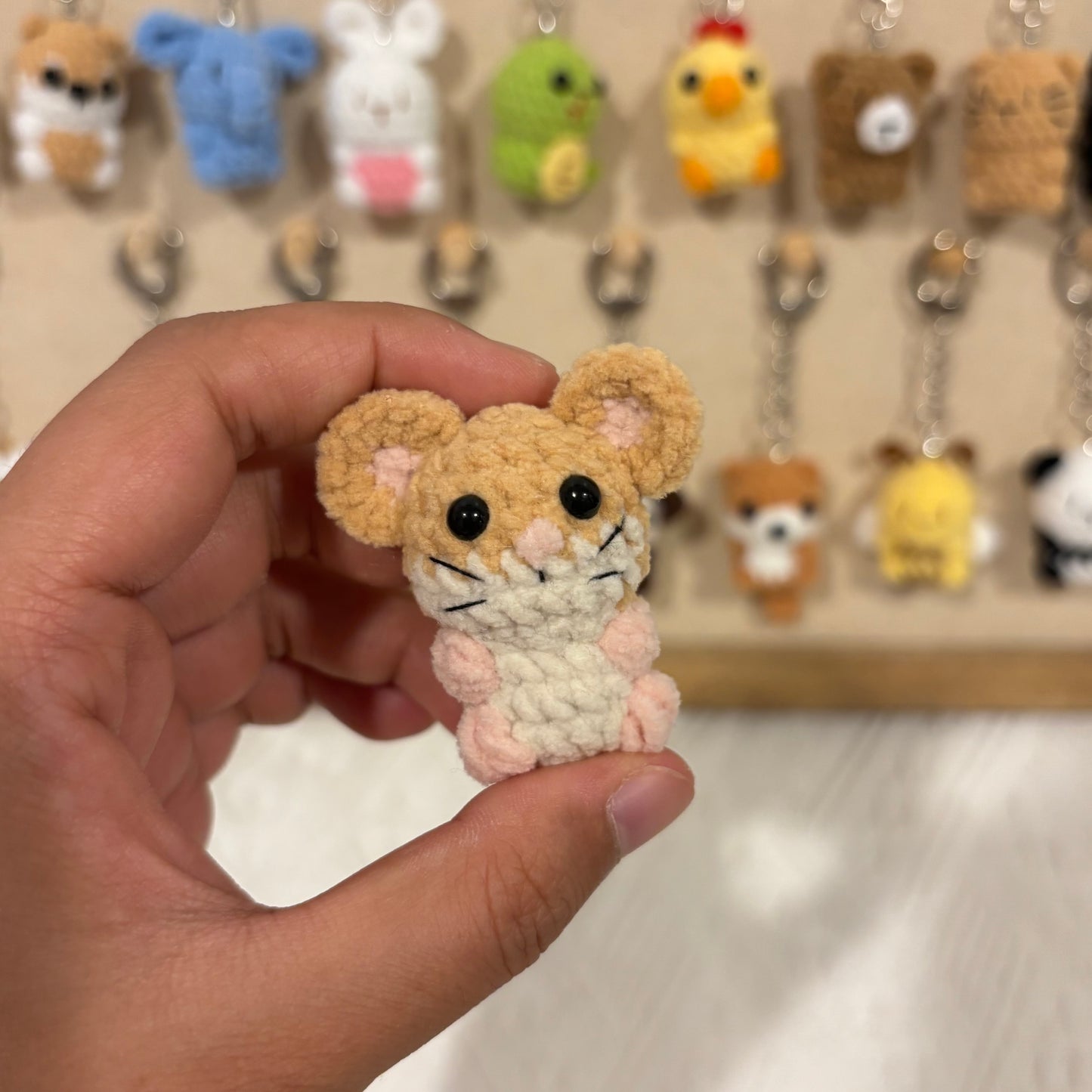 Crochet Gummy Animals Keychain