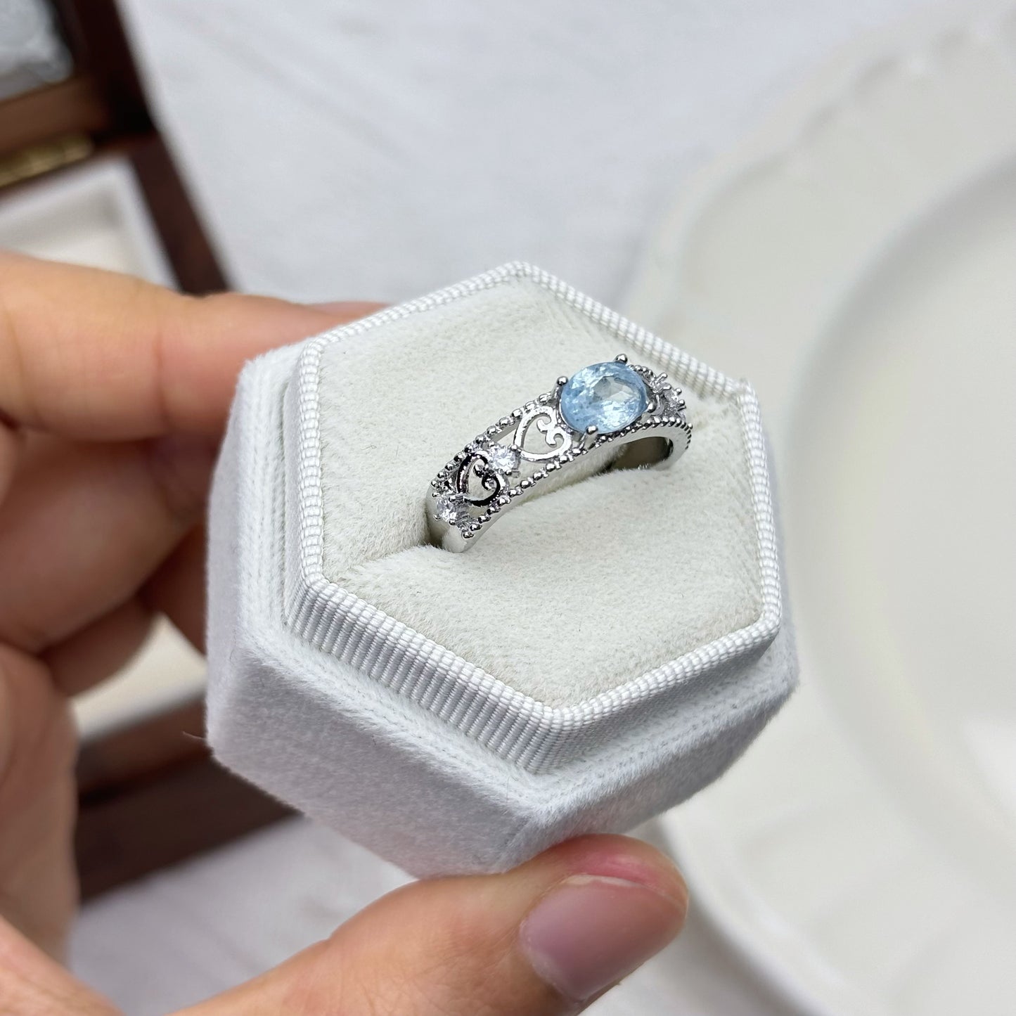 Vintage Blue Topaz Ring