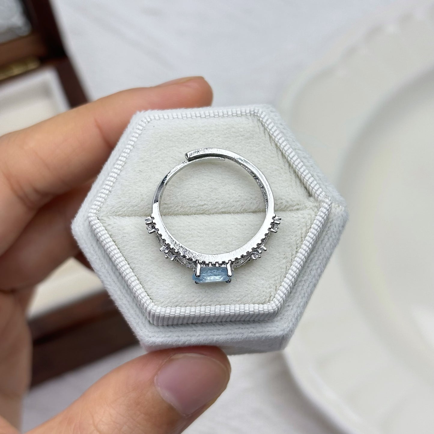 Vintage Blue Topaz Ring