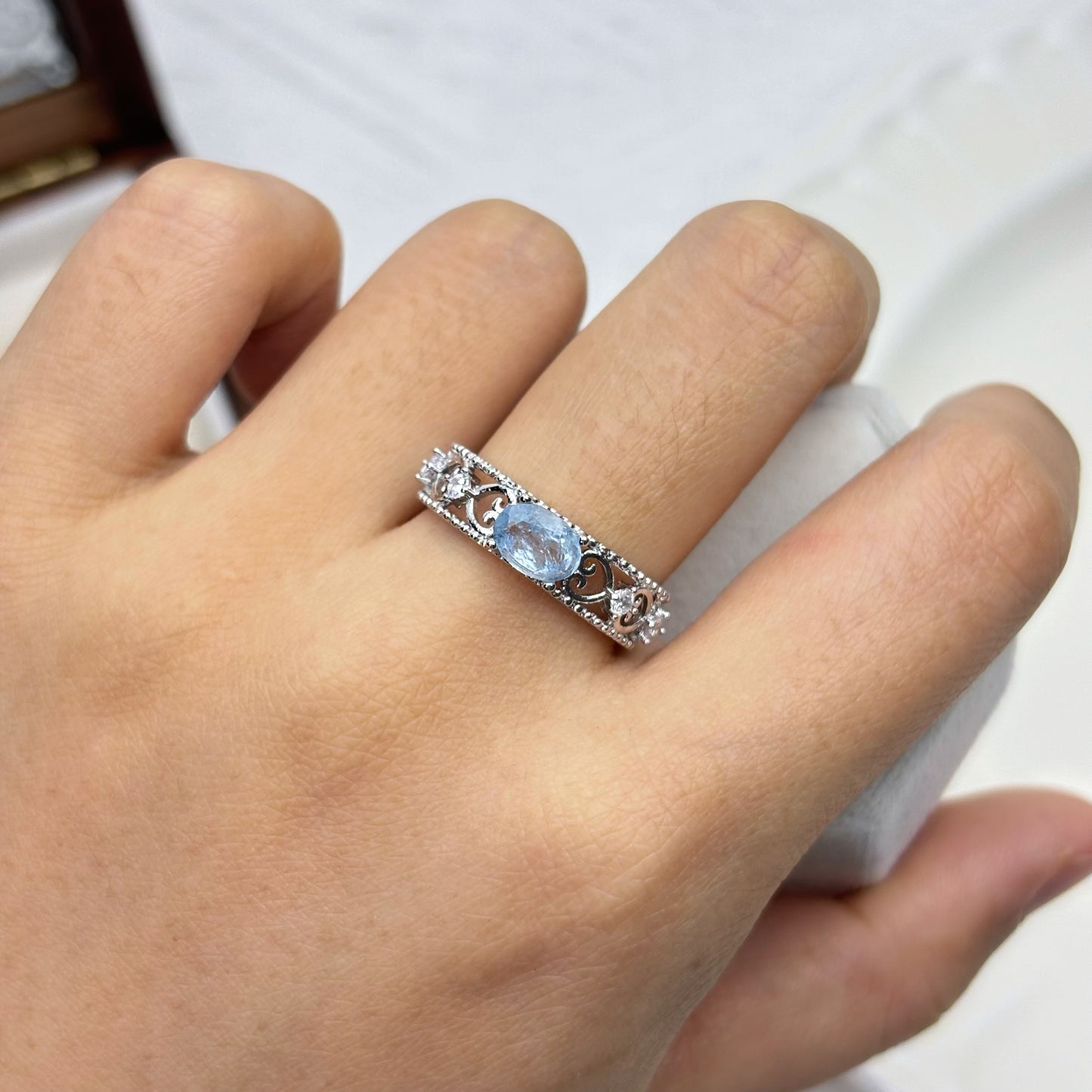 Vintage Blue Topaz Ring