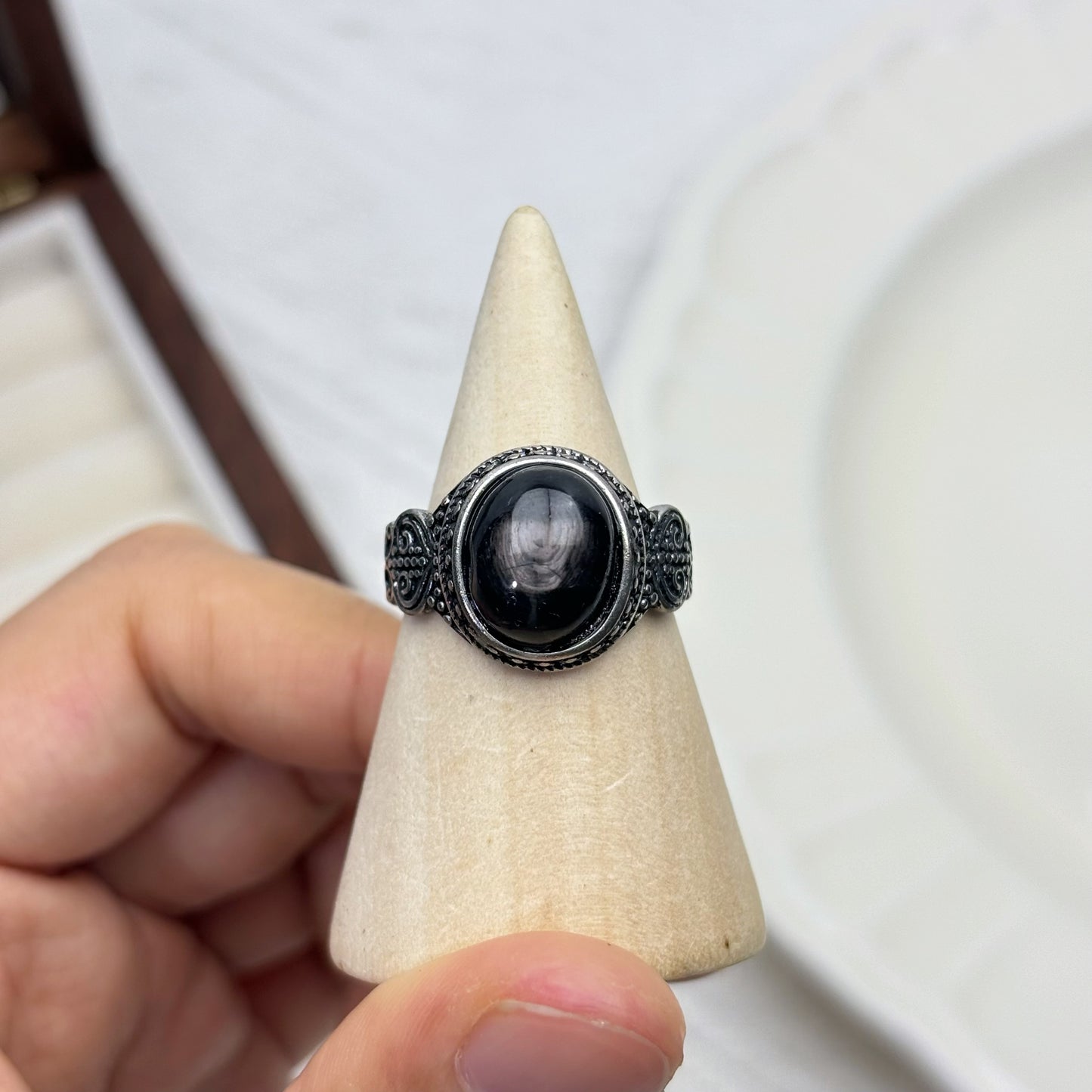 Obsidian Protection Ring