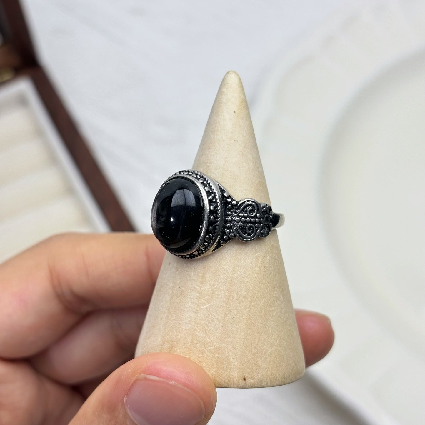 Obsidian Protection Ring