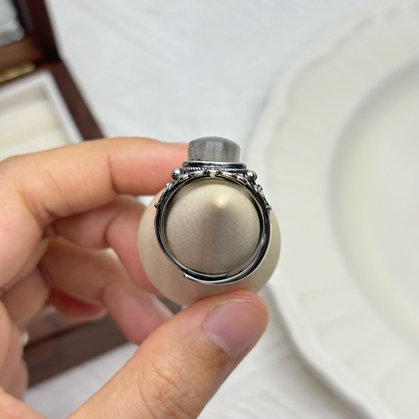 Vintage Labradorite Statement Ring