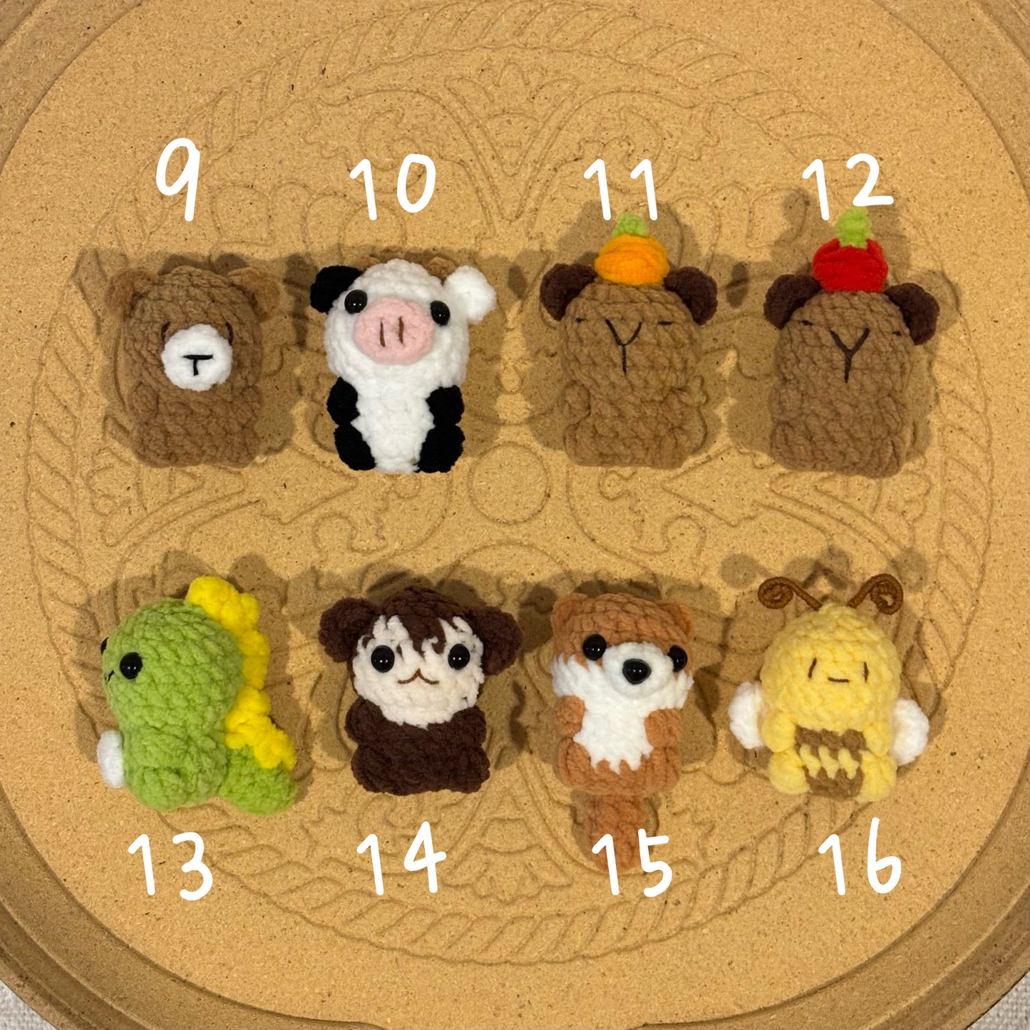 Crochet Gummy Animals Keychain