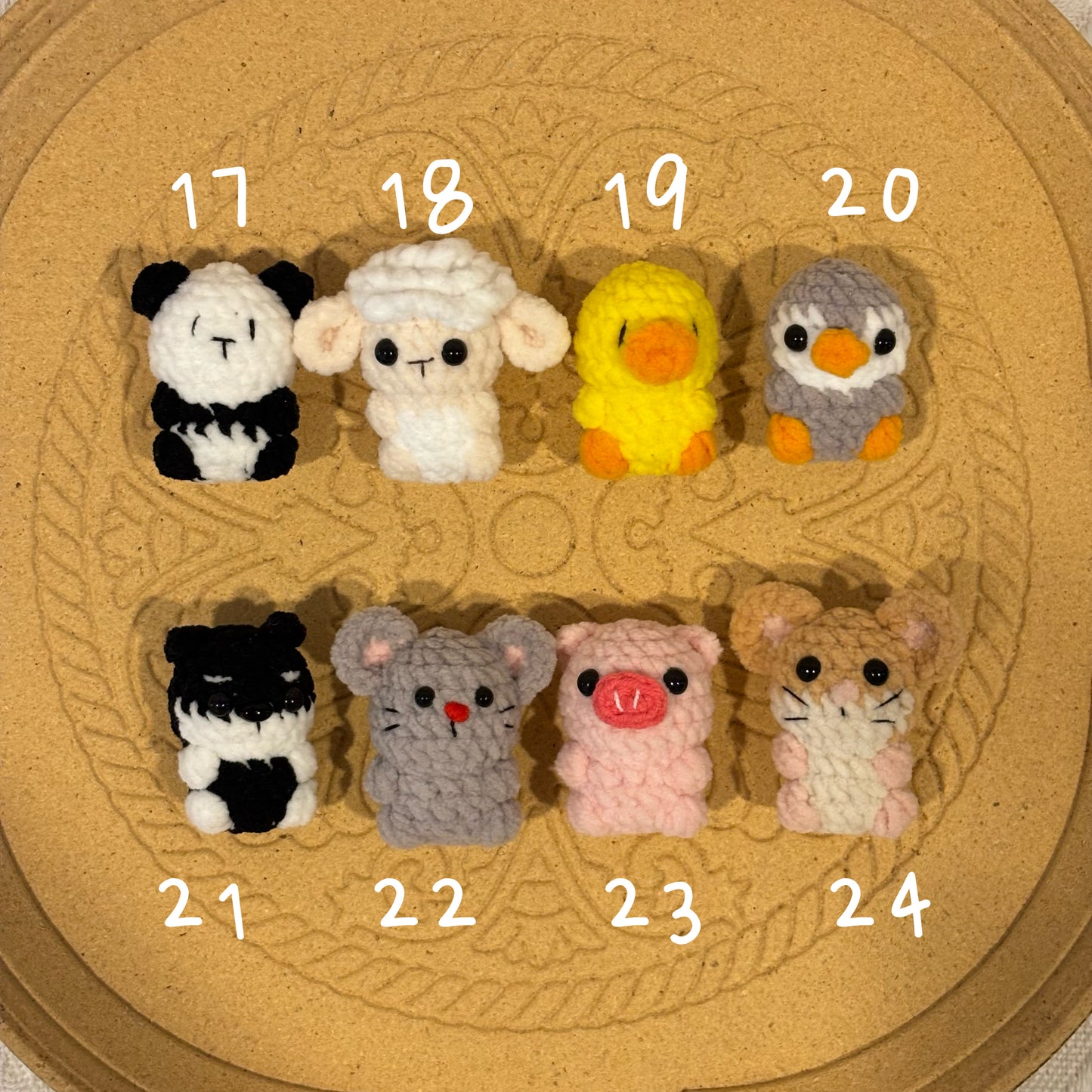 Crochet Gummy Animals Keychain